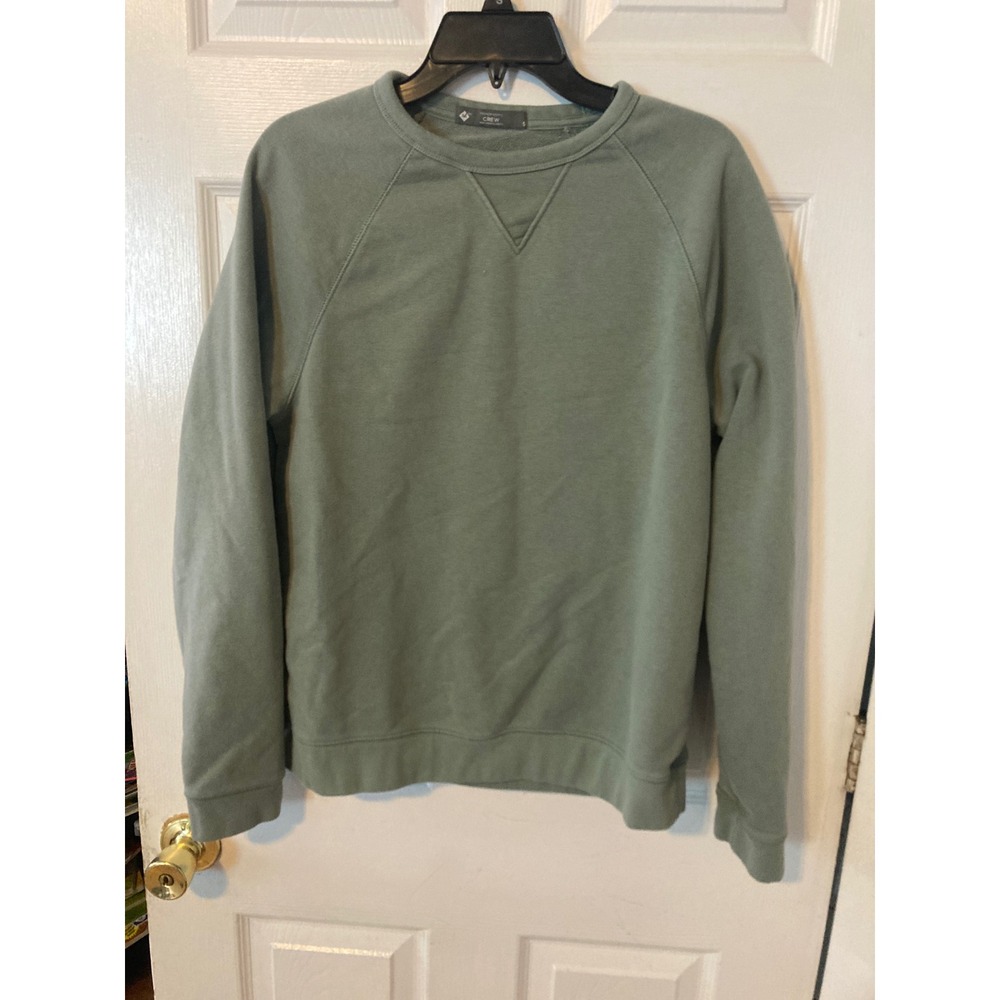 Members Mark Mens French Terry Crewneck Sweatshirt Sage Green Pullover S